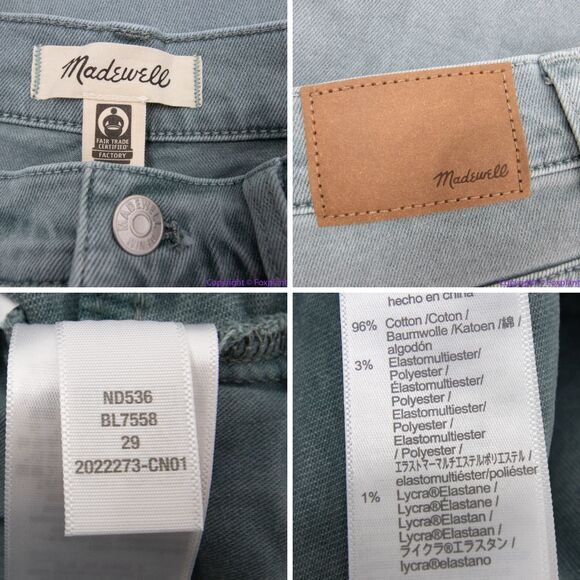 NEW Madewell Balloon Jeans: Garment-Dyed Edition, 29‎ - Picture 16 of 16